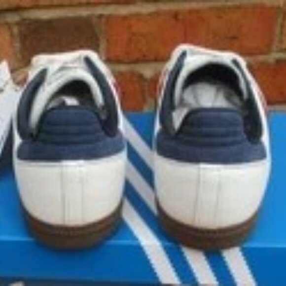 adidas Samba OG Mens Casual Sneakers in White Red - 5 US - USA - Picture 4 of 4